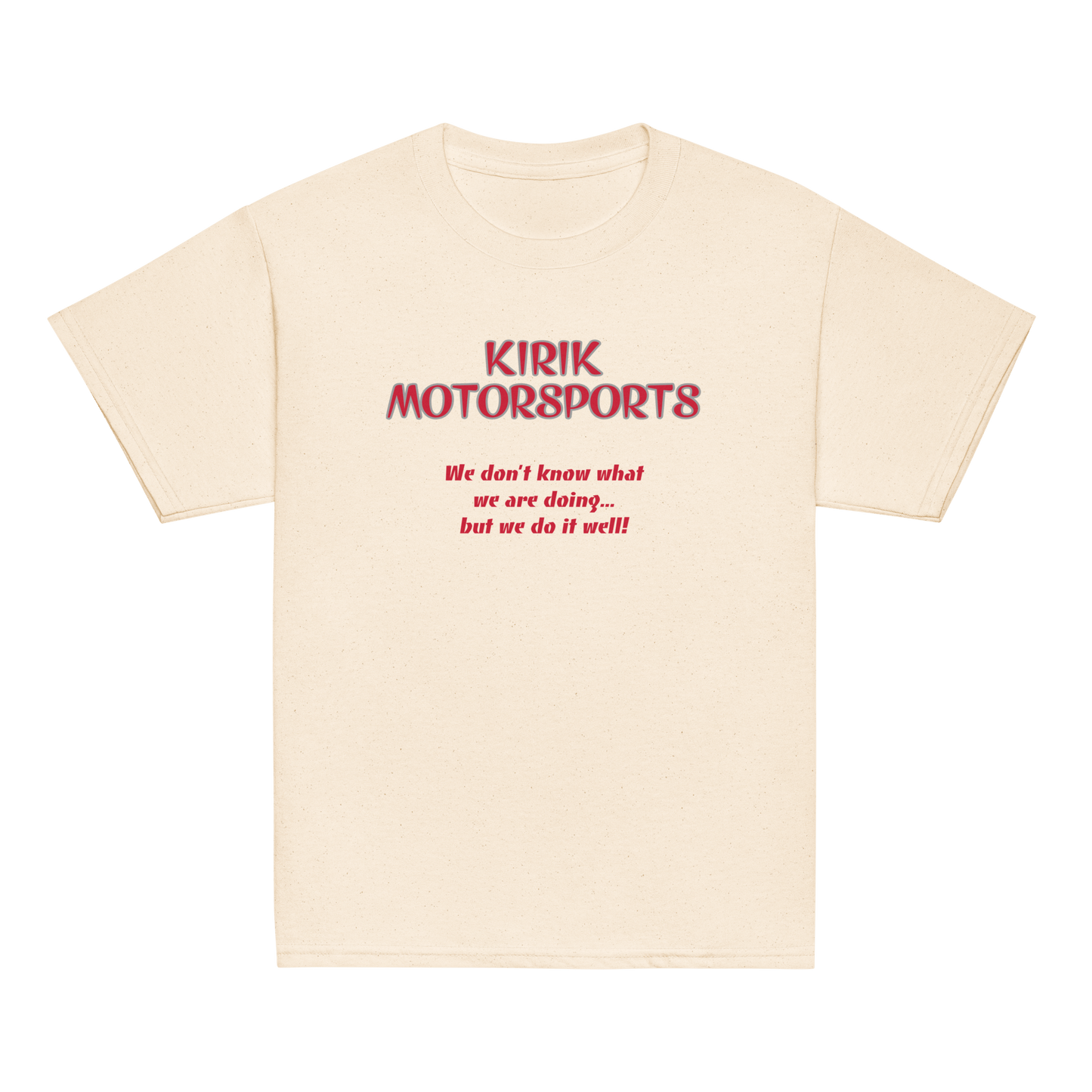 Youth KMS tee Natural - Kirik Motorsports