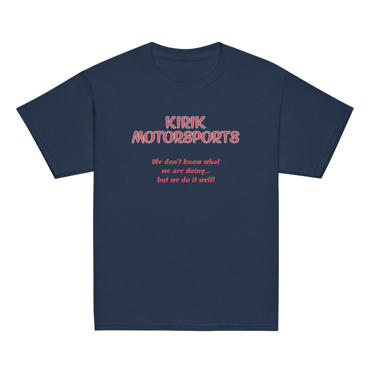 Youth KMS tee Navy - Kirik Motorsports