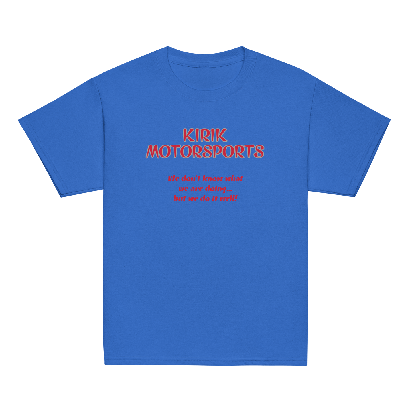 Youth KMS tee Royal - Kirik Motorsports