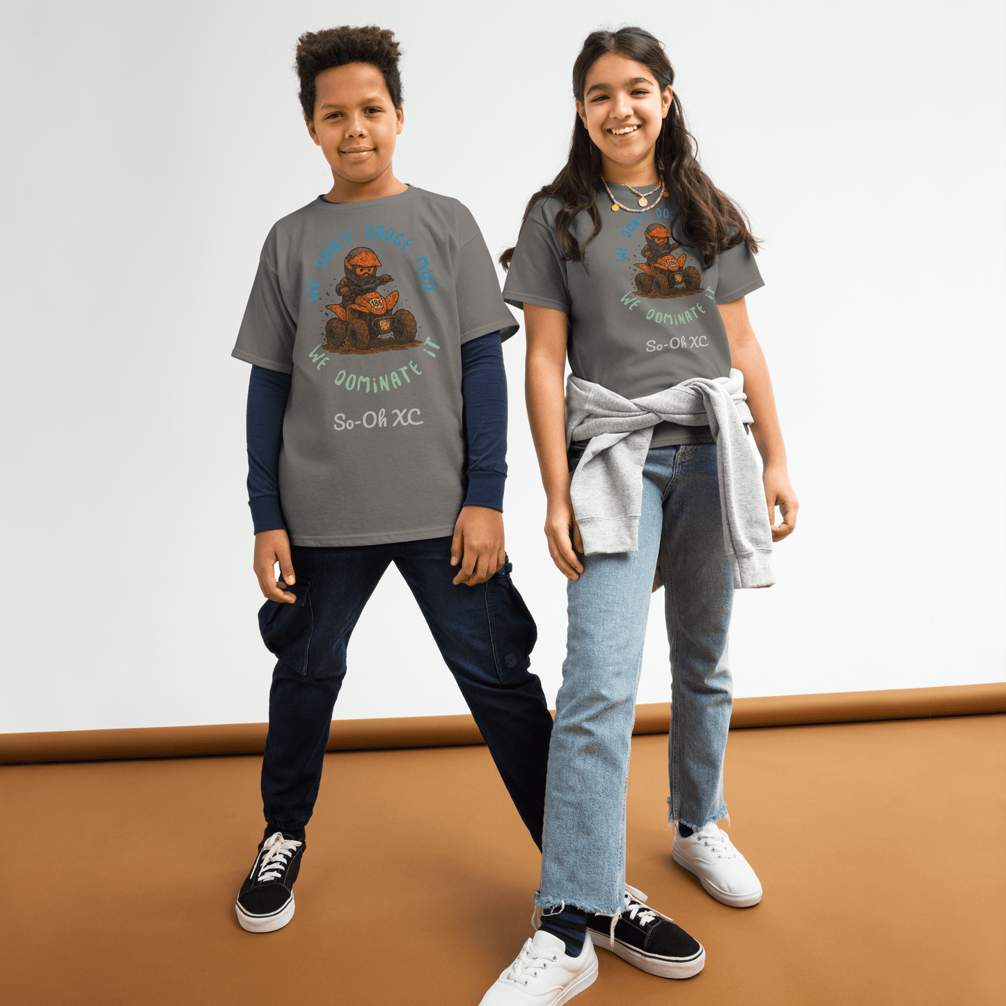 Youth So - Oh ATV tee Charcoal - Kirik Motorsports
