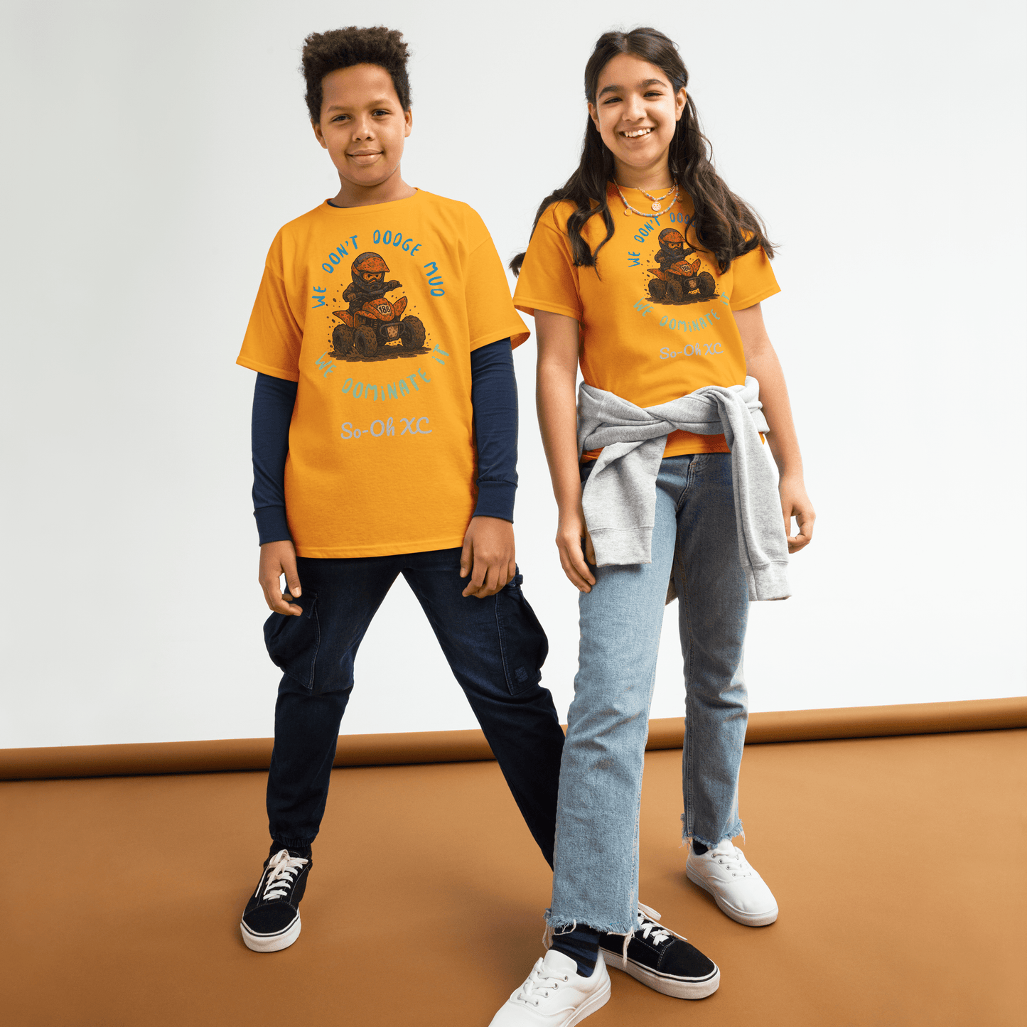Youth So - Oh ATV tee Gold - Kirik Motorsports