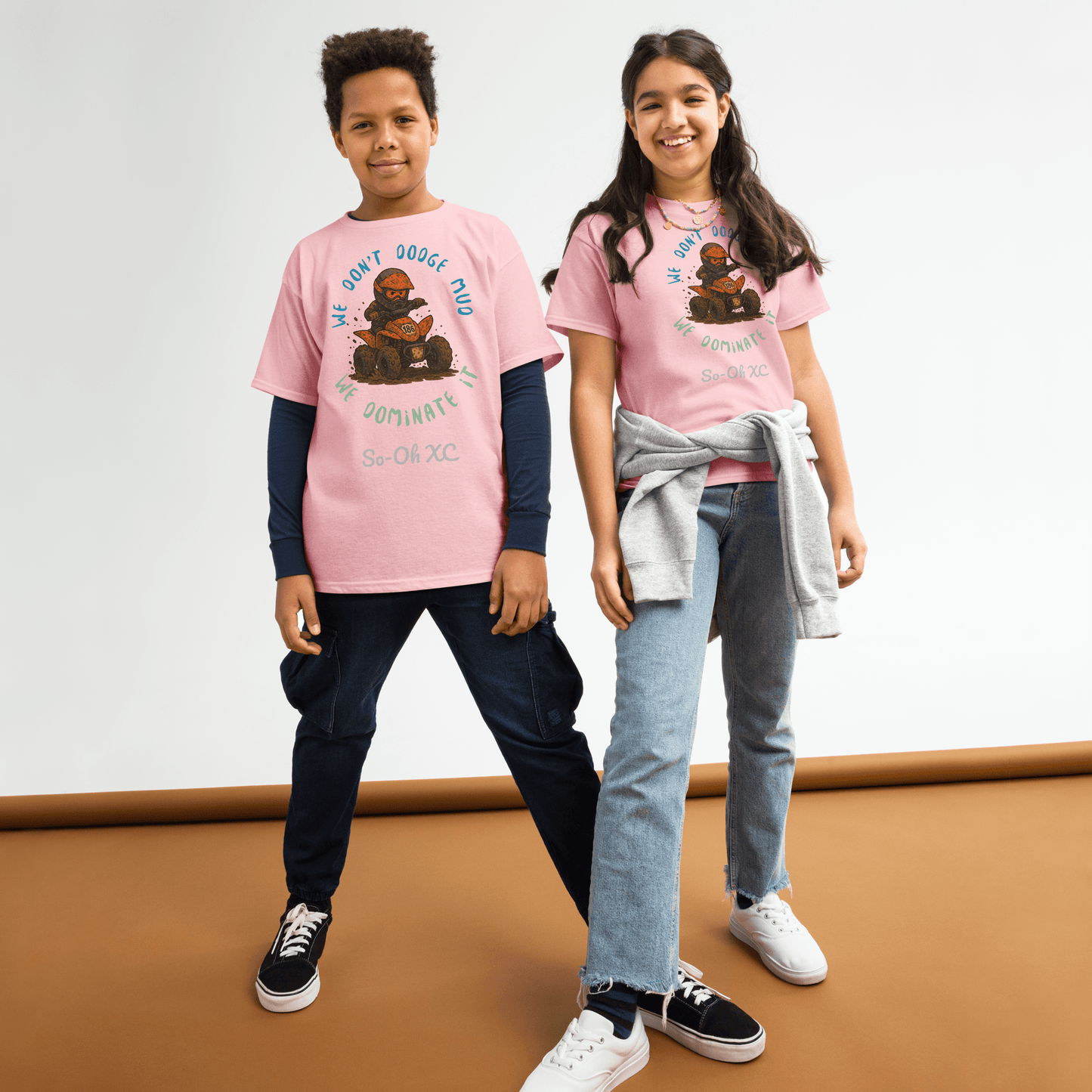 Youth So - Oh ATV tee Light Pink - Kirik Motorsports
