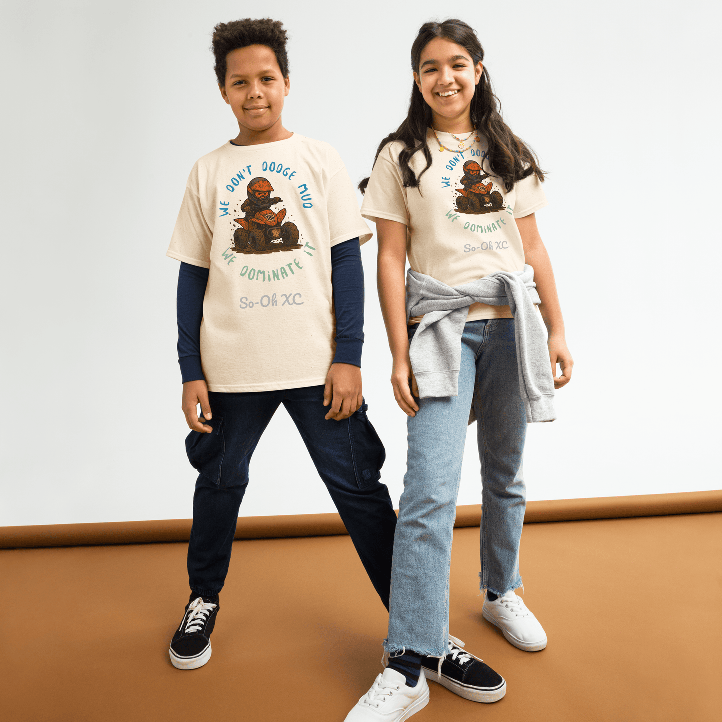 Youth So - Oh ATV tee Natural - Kirik Motorsports