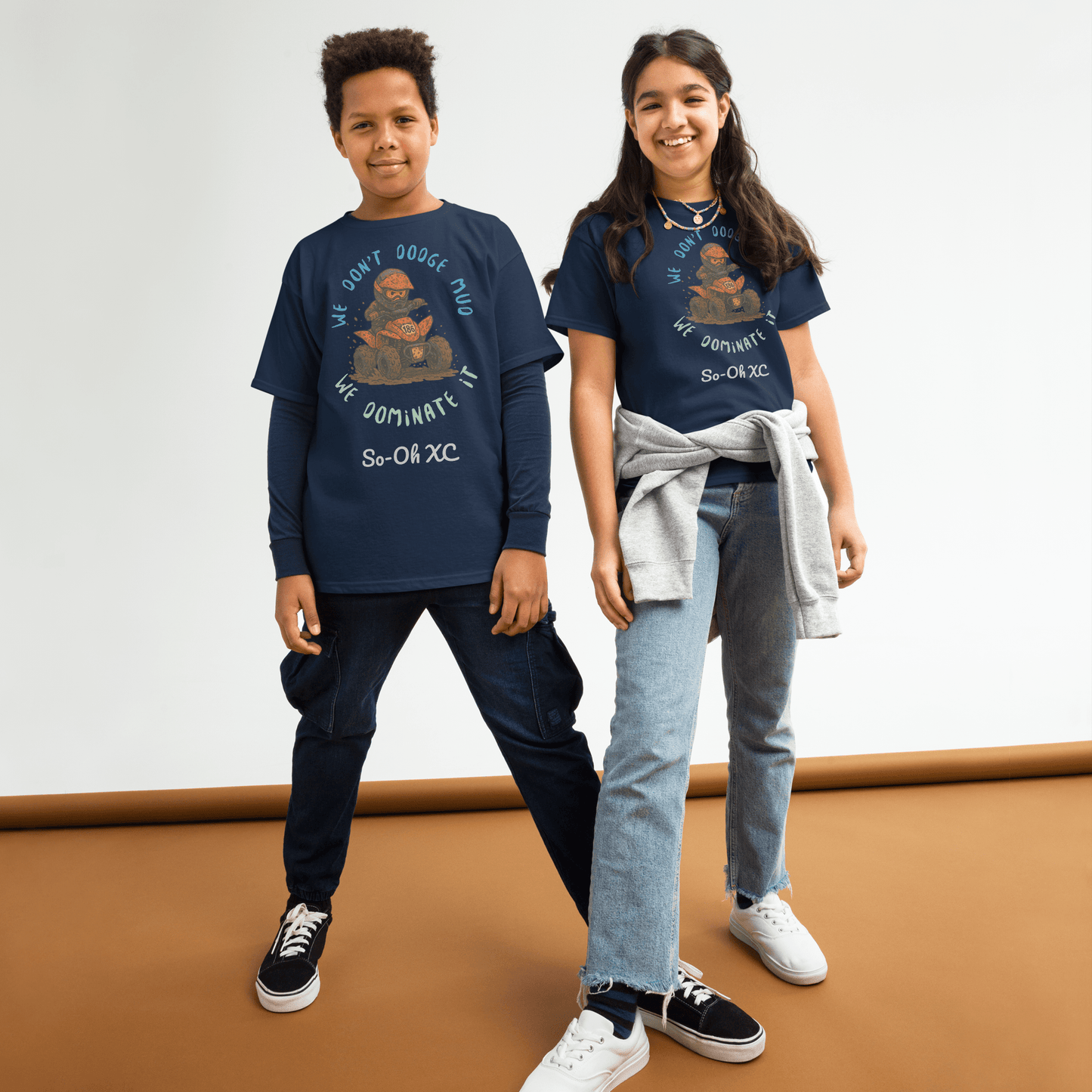 Youth So - Oh ATV tee Navy - Kirik Motorsports