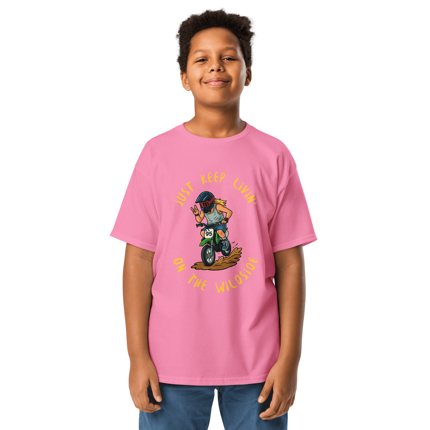 Youth wildside tee Azalea - Kirik Motorsports