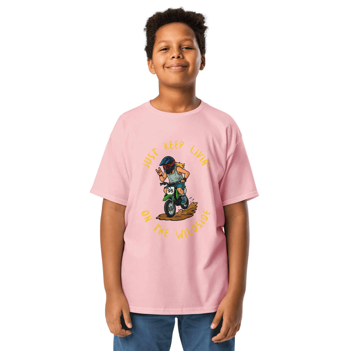 Youth wildside tee Light Pink - Kirik Motorsports