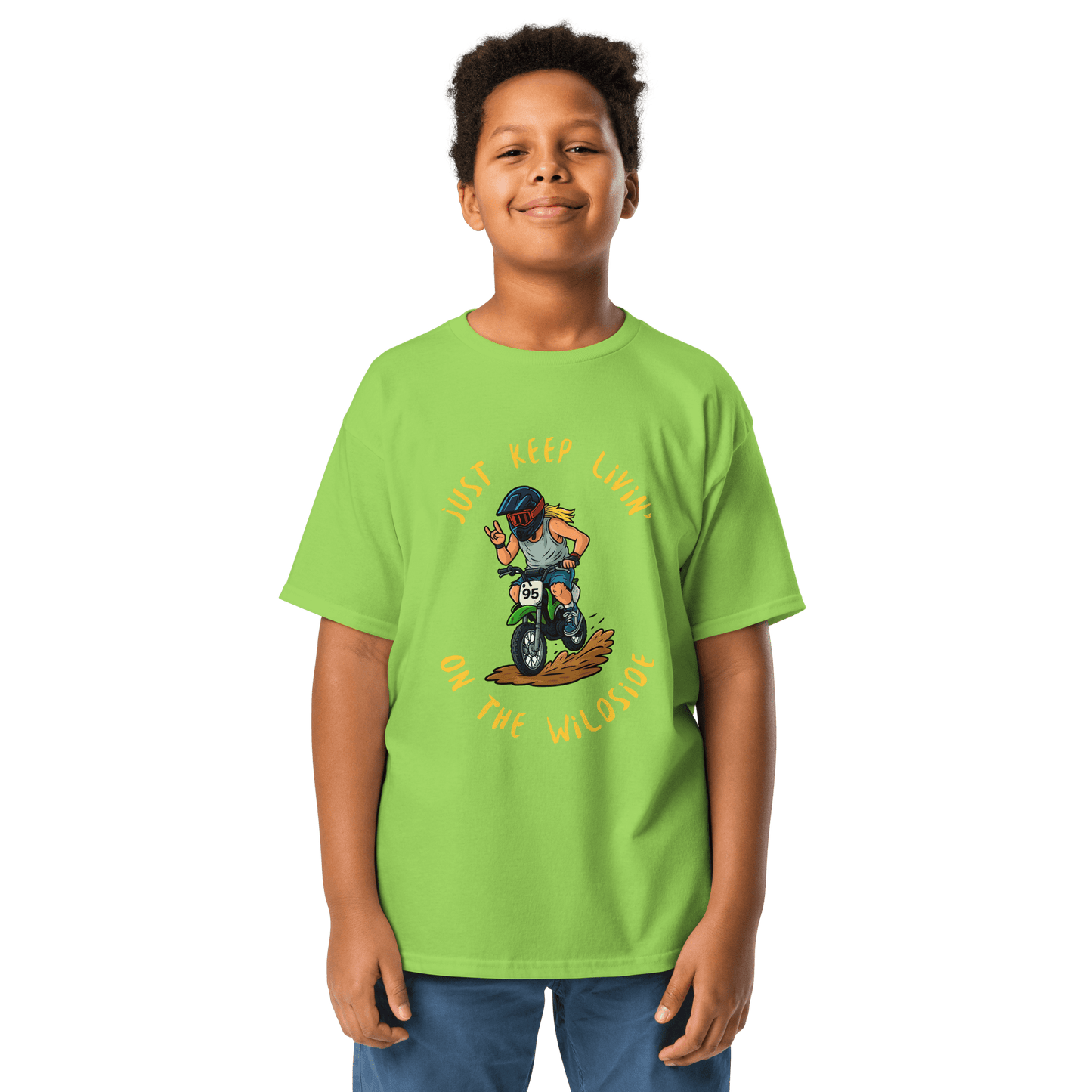 Youth wildside tee Lime - Kirik Motorsports