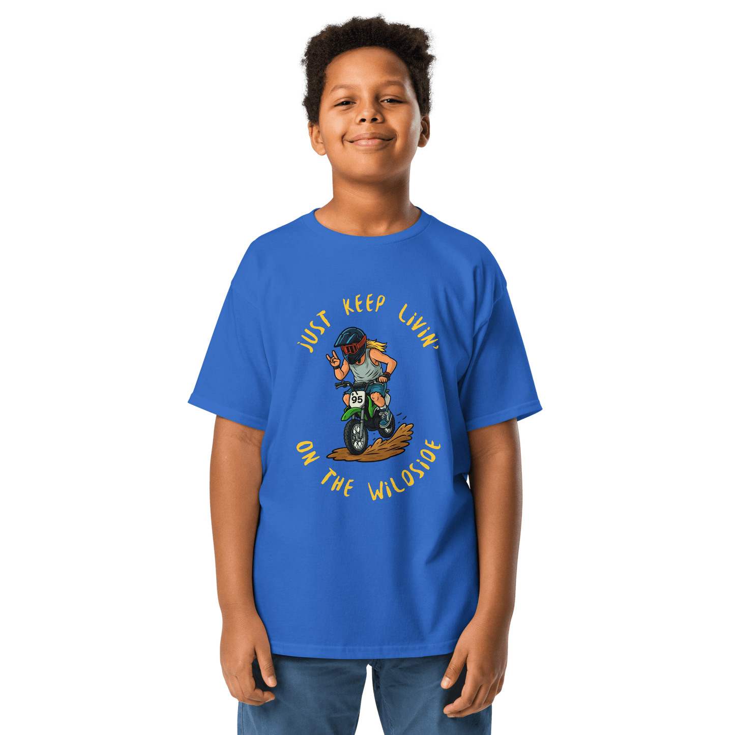 Youth wildside tee Royal - Kirik Motorsports