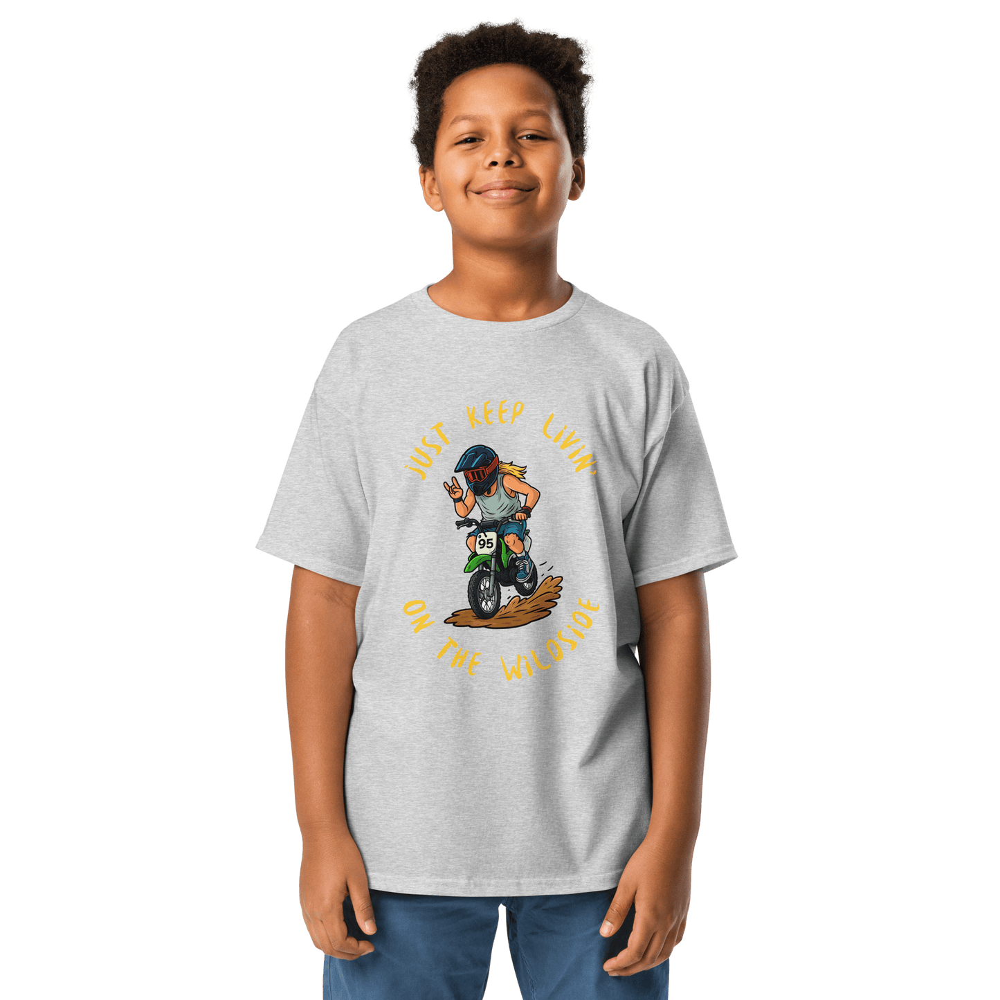 Youth wildside tee Sport Grey - Kirik Motorsports